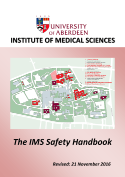 IMS SAFETY COMMITTEE - University of Aberdeen