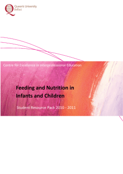 Feeding and Nutrition in Infants and Children