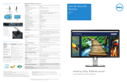 Dell 28 Ultra HD Monitor