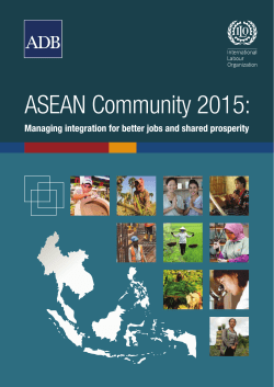 ASEAN Community 2015 - Asian Development Bank