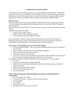 How to Respond when Faced with an Active Shooter Situation