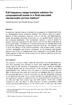 Full frequencyrange transient solution for compressional waves in a