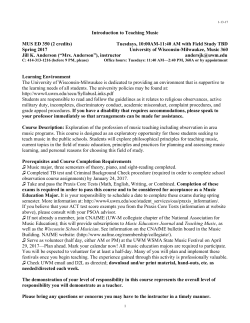 MUSED 350 Spring 2017 SYLLABUS with forms, standards