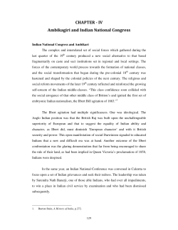 CHAPTER - IV Ambikagiri and Indian National Congress
