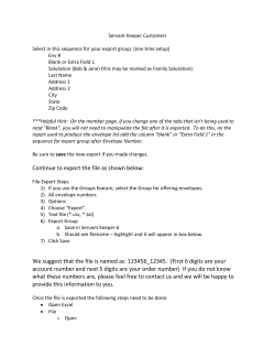 to export the file as shown below