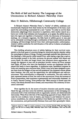 The Birth of Self and Society: The Language of the Unconscious in