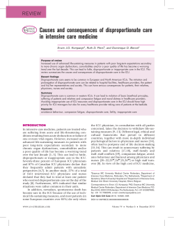 Causes and consequences of disproportionate care in intensive