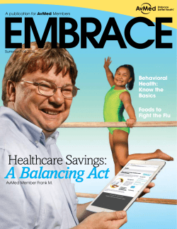 AvMed EMBRACE Magazine Summer/Fall 2016