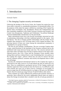 The Security of the Caspian Sea Region