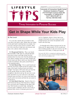 Get in Shape While Your Kids Play - UConn Health