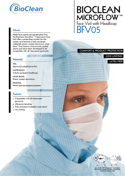 BioClean Microflow Face Veil with Headloop