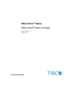 TIBCO Silver?? Fabric Concepts - TIBCO Docs