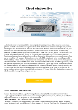 Cloud windows live