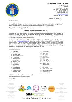 C Caffrey - St John`s RC Primary School