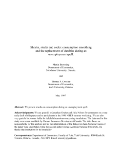 Shocks, stocks and socks - Canadian International Labour Network