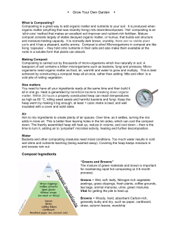 Composting - Feed Avalon