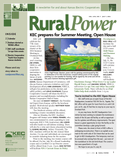 July 1 - Kansas Electric Cooperatives