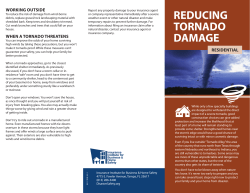 REDUCING TORNADO DAMAGE