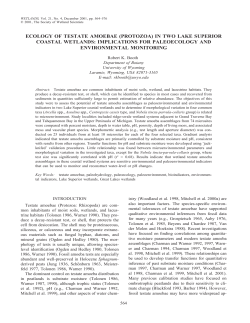 ecology of testate amoebae