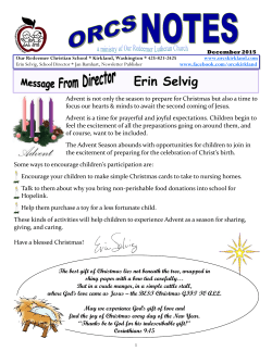 Erin Selvig - Our Redeemer Christian School