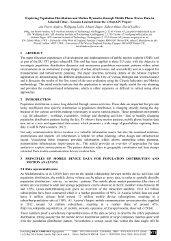 Exploring Population Distribution and Motion Dynamics through