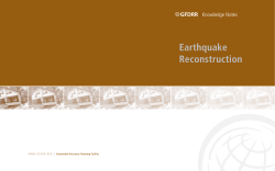 Earthquake Reconstruction - International Recovery Platform