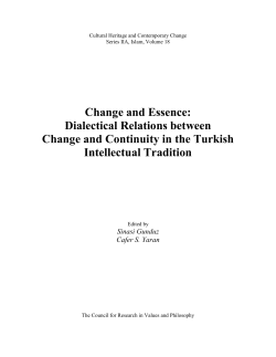 Change and Essence - Council for Research in Values and