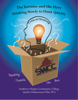 Thinking Slowly to Think Quickly rev. 3-21-16