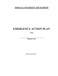 emergency action plan - Indiana University South Bend