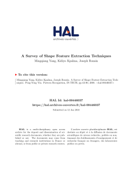 A Survey of Shape Feature Extraction Techniques
