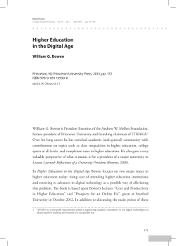Higher Education in the Digital Age