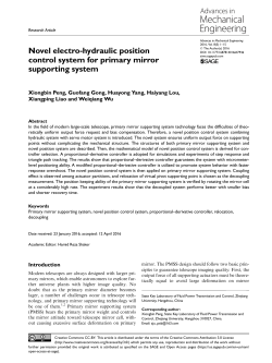 Novel electro-hydraulic position control system for