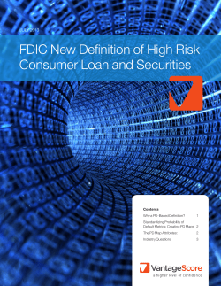 FDIC New Definition of High Risk Consumer Loan and Securities