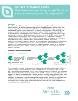 Elecsys Vitamin D Assay for the determination of total 25