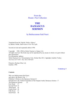 the damascus sermon - Rahnuma eBooks Library