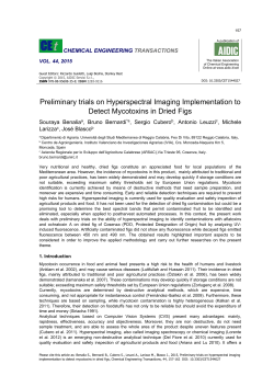 Preliminary trials on Hyperspectral Imaging Implementation to