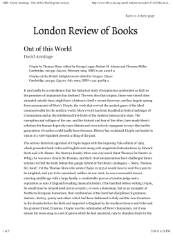 Out of this World - Scholars at Harvard