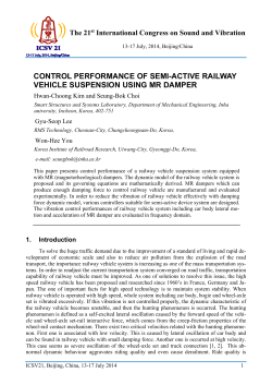 control performance of semi-active railway vehicle suspension using