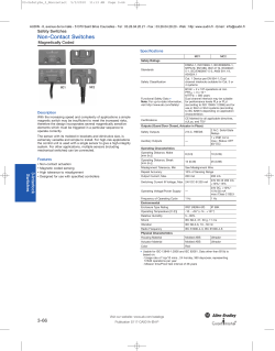 ALLEN-BRADLEY / GUARDMASTER - Documentation: Interrupteurs