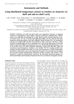 Instruments and Methods Using distributed temperature sensors to