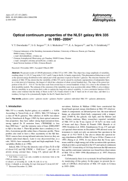 Optical continuum properties of the NLS1 galaxy Mrk 335 in 1995