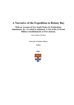 A Narrative of the Expedition to Botany Bay
