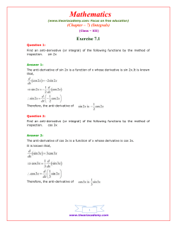 Exercise 7.1 - Tiwariacademy.net