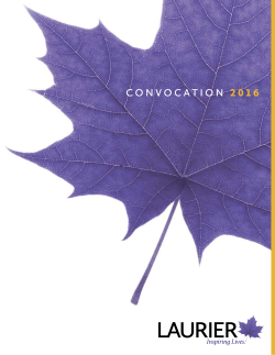 convocation 2016 - Laurier Home