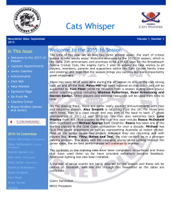 Newsletters - Broadbeach Robina Cricket Club