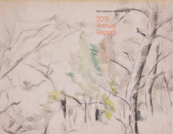 2015 Annual Report - The Barnes Foundation