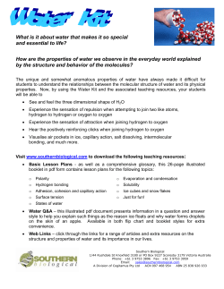 Info sheet for 3D Water Kits