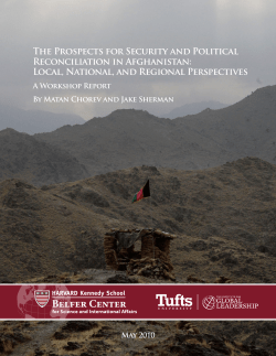 The Prospects for Security and Political Reconciliation in