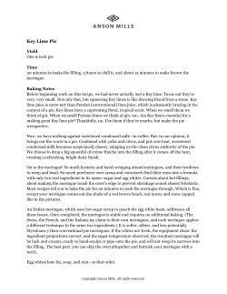 Key Lime Pie - Anson Mills