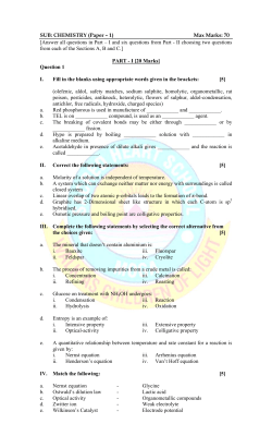 This Question paper consists of two parts